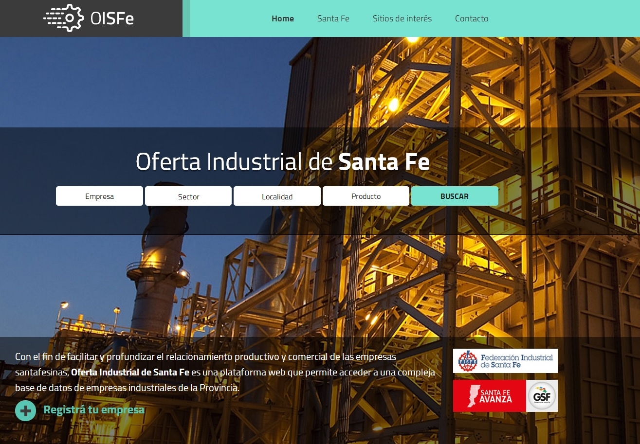 La actividad industrial se muestra en una plataforma online