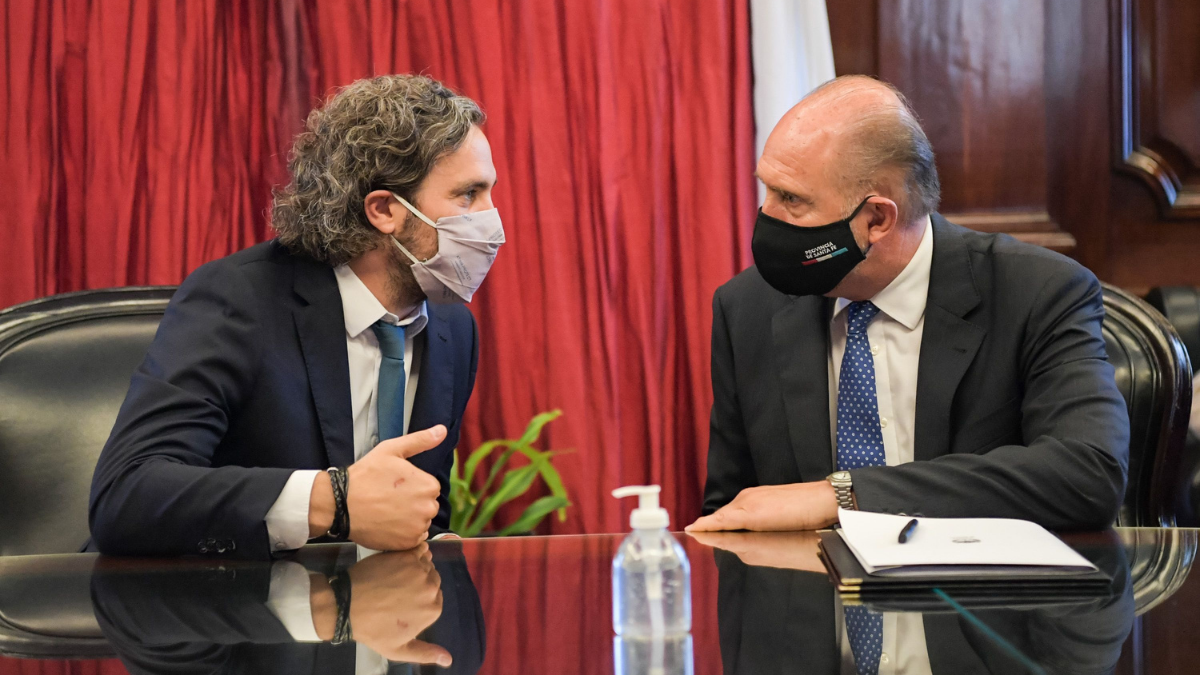 Perotti recibe a Cafiero en una jornada de incentivo a pymes exportadoras